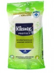 Салфетки влажные, Kleenex (Клинекс) 10 шт антибактериальные зеленый чай