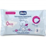 Салфетки влажные детские, Chicco (Чикко ) 72 шт арт. 9163100000 очищающие лотос с рождения 0+ упаковка без клапана