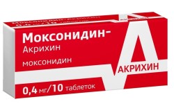 Моксонидин-Акрихин табл. п/о пленочной 0.4 мг 10 шт.