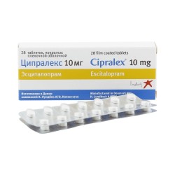 Ципралекс табл. п/о пленочной 10 мг 28 шт.