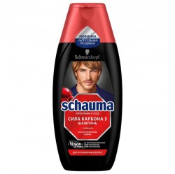 Шампунь для мужчин Schauma Сила Карбона 5 для нормальных и ослабленных волос 225 мл