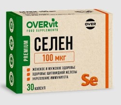 Селен OVERvit БАД 30 шт. капс. 100 мкг