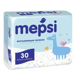 Пеленки впитывающие детские, Mepsi (Мепси) р. 60смх60см 30 шт