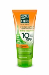 Крем солнцезащитный Чистая линия Фито-упругость SPF 10 200 мл