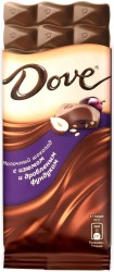 Шоколад, Dove (Дав) 90 г с изюмом и фундуком молочный